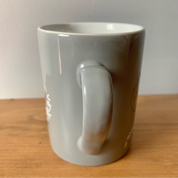 NWOT Lindt Lindor Grey Leaf Embossing Coffee Mug Cup - Picture 4 of 10